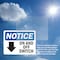 Signmission On And Off Switch Sign With Symbol, 14 in W x Rectangle, Vinyl Decal OS-2PACK-NS-D-1014-L-16979 - alternate 4